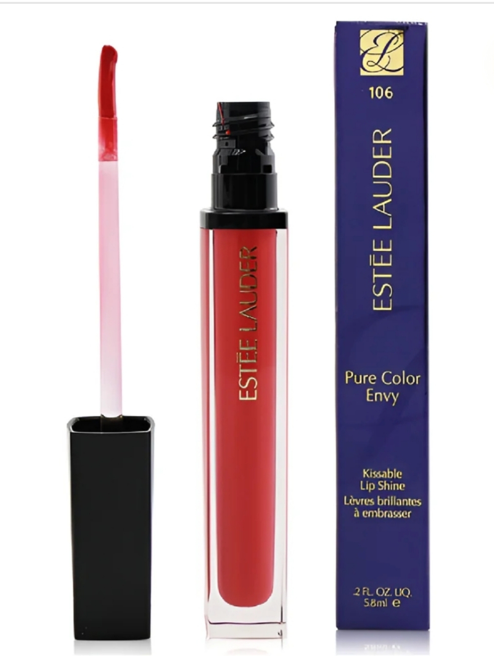 Estee Lauder/ Pure Color Envy‎ Kissable Lip Shine 107 Tender Trap Full Size NIB